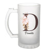 Chope de bière Danièle Lettre Fleur - Planetee