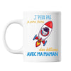 Mug Bêtises avec Maman Astronaute Fusée - Planetee