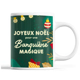 Tasse Noël Banquière femme Vert - Planetee