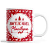 Tasse Noël Marilyne Rouge - Planetee