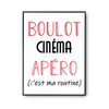 Affiche Cinéma C'est ma Routine - Planetee