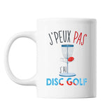 Mug Disc golf j'peux pas Blanc - Planetee