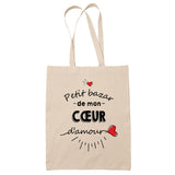 Sac Tote Bag Petit Bazar d'une Cœur d'amour - Planetee