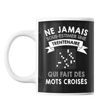 Mug femme mots croisés trentenaire - Planetee