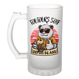 Chope de bière anniversaire 56 ans et Toujours Soif - Planetee