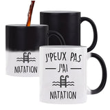 Mug Magique J'peux pas Natation - Planetee