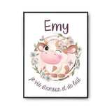 Affiche Emy Amour et Biberon de Lait Vache - Planetee