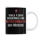 Mug Femme Nutritionniste Qui déchire - Planetee