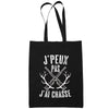 Sac Tote Bag Chasse 2 Je peux pas Noir - Planetee