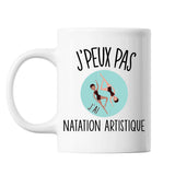 Mug Natation artistique j'peux pas Blanc - Planetee