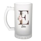 Chope de bière Ellie Lettre Fleur - Planetee