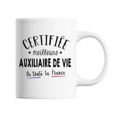Mug Femme Auxiliaire de Vie Meilleure de France | Tasse Blanc métier - Planetee