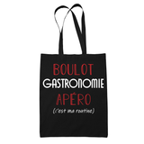 Sac Tote Bag Gastronomie C'est ma Routine - Planetee