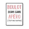 Affiche Escape Game C'est ma Routine - Planetee