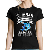 T-shirt femme kitesurf quarantenaire - Planetee