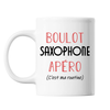 Mug Saxophone C'est ma Routine Blanc - Planetee