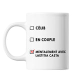 Mug Couple En couple avec Célébrité - Laetitia Casta - Planetee