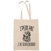 Sac Tote Bag J'peux pas Skateboard beige - Planetee