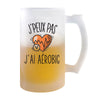 Chope de bière Aérobic j'peux pas - Planetee