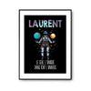 Affiche Prénom Laurent Univers - Planetee