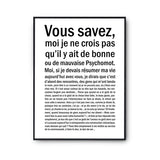 Affiche femme Réceptionniste Bonne ou mauvaise - Planetee