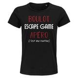 T-shirt femme Escape Game C'est ma Routine - Planetee