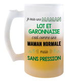 Chope de bière Maman Lot et Garonnaise Chauvine Sans Pression - Planetee