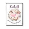 Affiche Katell Amour et Biberon de Lait Vache - Planetee