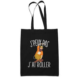 Sac Tote Bag Roller Je peux pas Noir - Planetee