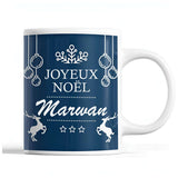 Tasse Noël Marwan Bleu - Planetee