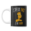 Mug J'peux pas j'ai faim référence Garfield | Tasse Pop Culture - Planetee