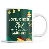 Tasse Noël Chef de Cuisine homme Vert - Planetee