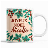 Tasse Noël Nicolle Beige - Planetee