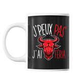 Mug Féria j'peux pas Noir - Planetee