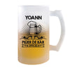 Chope de bière Yoann Prénom Pilier de Bar - Planetee