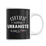 Mug Homme Urbaniste Meilleur de France | Tasse Noire métier - Planetee