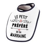 Bavoir bébé Le petit préféré de sa Marraine - Planetee