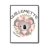 Affiche Guillemette Bébé d'amour Koala - Planetee