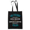 Tote Bag Formidable Patronne Cadeau Travail Noir - Planetee