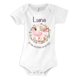 Body bébé Luna Amour et Biberon de Lait Vache - Planetee