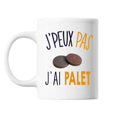 Mug Palet j'peux pas Blanc - Planetee