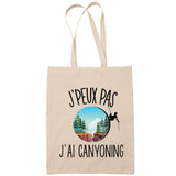 Sac Tote Bag J'peux pas Canyoning beige - Planetee