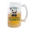 Chope de bière Claudette Pas Touche Panda - Planetee