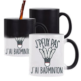 Mug Magique J'peux pas Badminton - Planetee