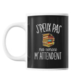 Mug Roman lire j'peux pas Noir - Planetee