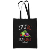 Sac Tote Bag Potager Je peux pas Noir - Planetee