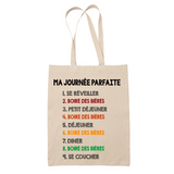 Tote Bag Boire des Bières Journée Parfaite - Planetee
