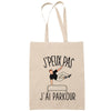 Sac Tote Bag J'peux pas Parkour beige - Planetee