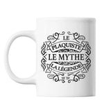 Mug Plaquiste Le Mythe la Légende blanc - Planetee