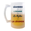 Chope de bière Léandro Mythe Légende - Planetee